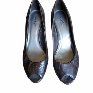 East 5th textured heel, 6-6.5, brown